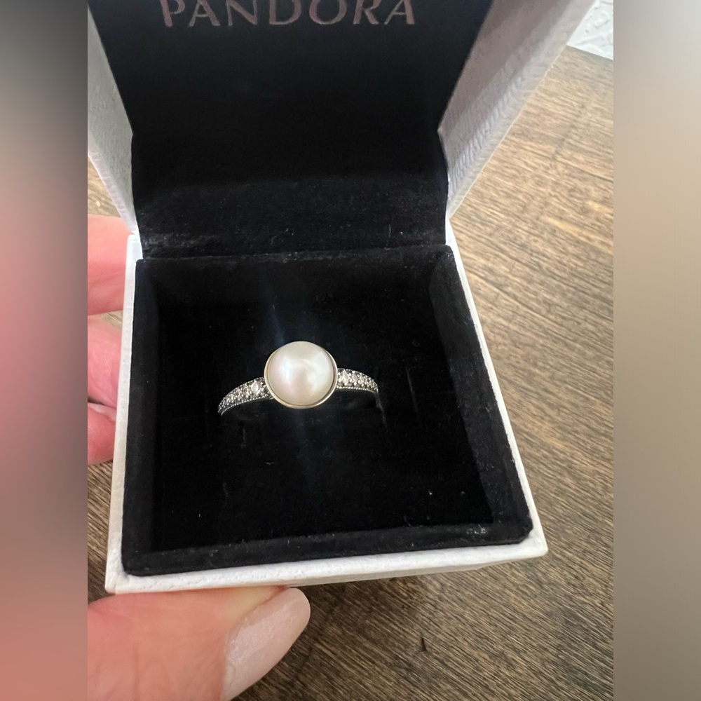 Pandora Pearl ring. Size 7